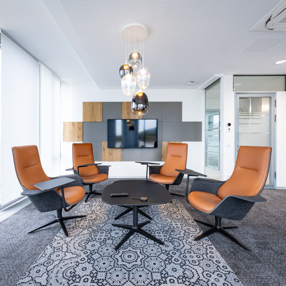 BBBank Lamellenwand Bankeinrichtung