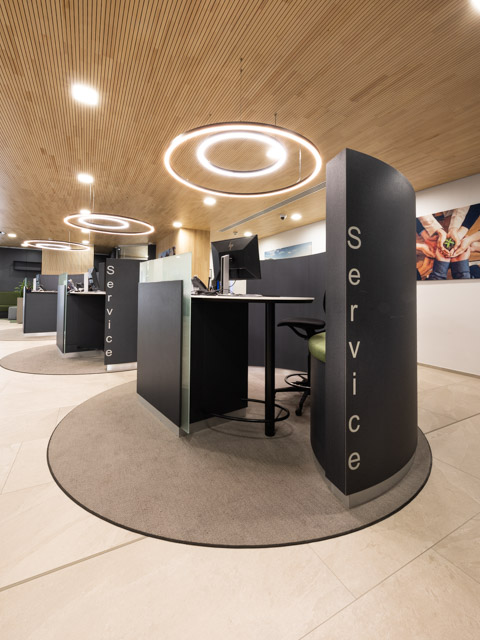 Besprechungsraum Innenausbau Volksbank