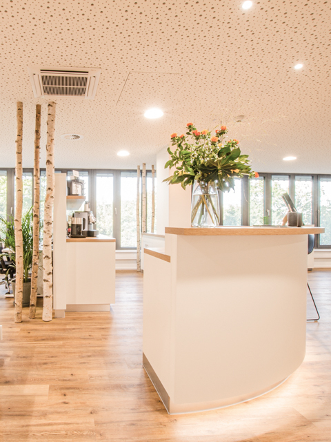 Boutique Physiotherapie in Freiburg Empfang und Theke