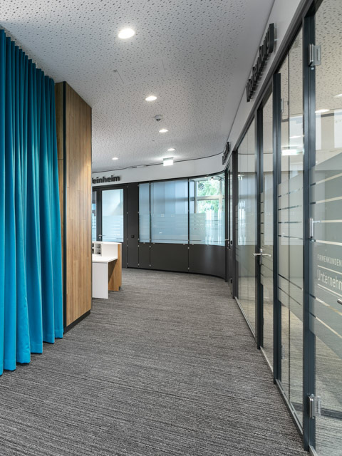 Volksbank Weinheim Glastrennwand