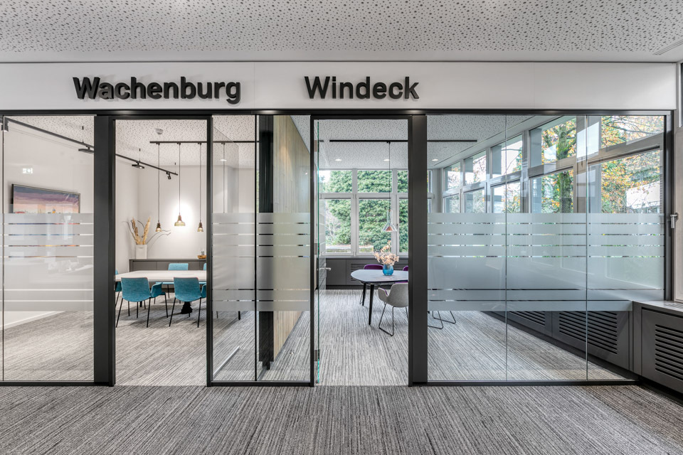 Volksbank Weinheim Systemtrennwand