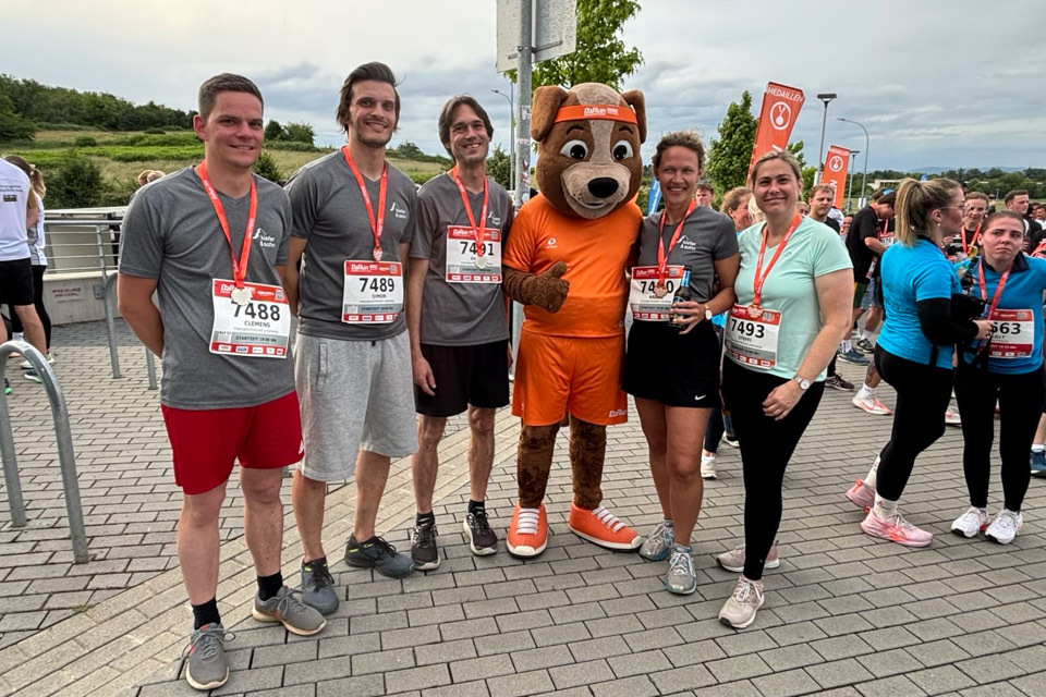 Das Team der Kiefer & Sohn GmbH beim Firmenlauf 2025